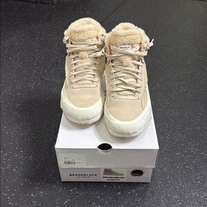 Brandblack Capo Faux Shearling W521BB -NASH High-Top Sneakers